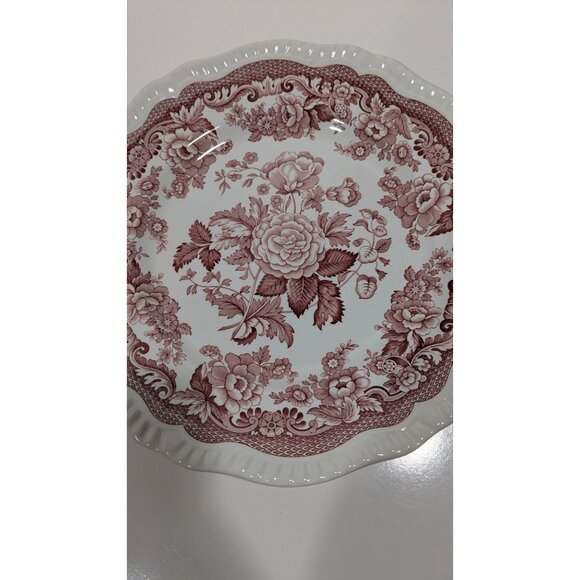 Spode Archive Collection Regency Series Floral Plate British Flowers Vintage - Picture 4 of 6